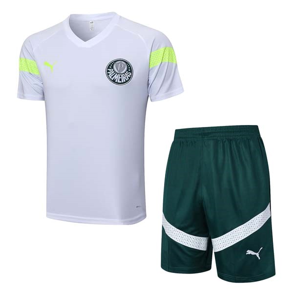 Camiseta Entrenamiento Palmeiras Conjunto Completo 2023 2024 Blanco